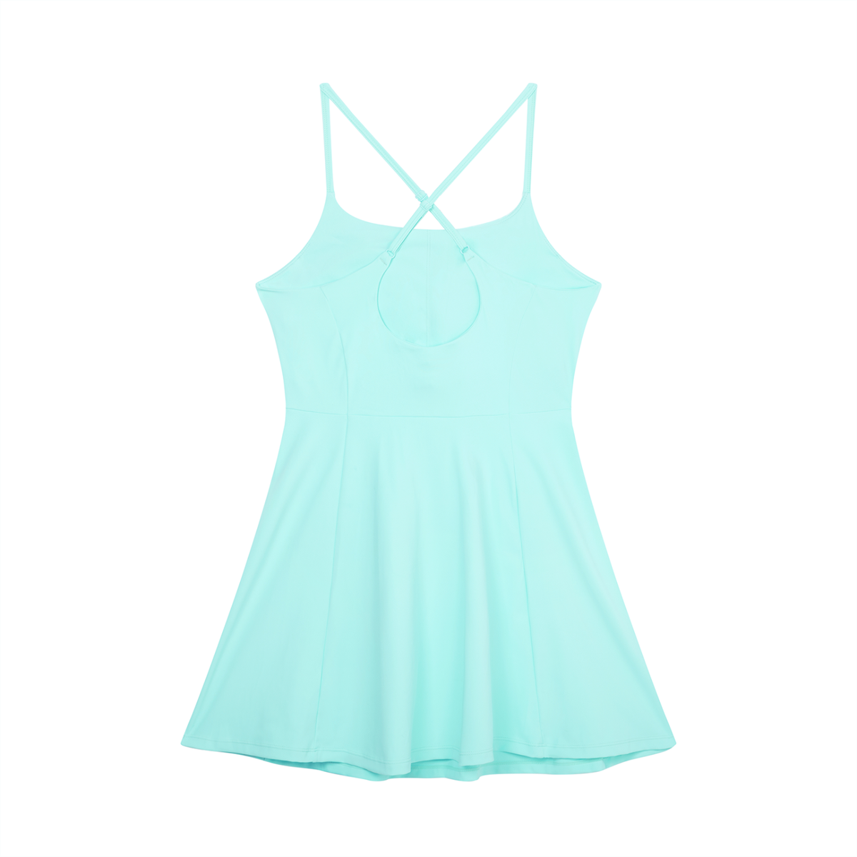 clubhouse,mini,dress,sleeveless,crossback,aline,stretch