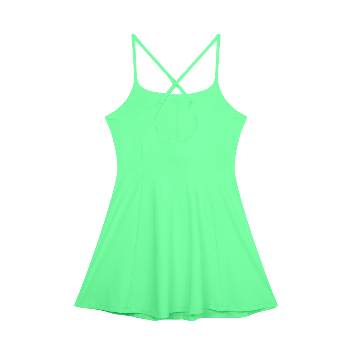 clubhouse,mini,dress,sleeveless,crossback,aline,stretch