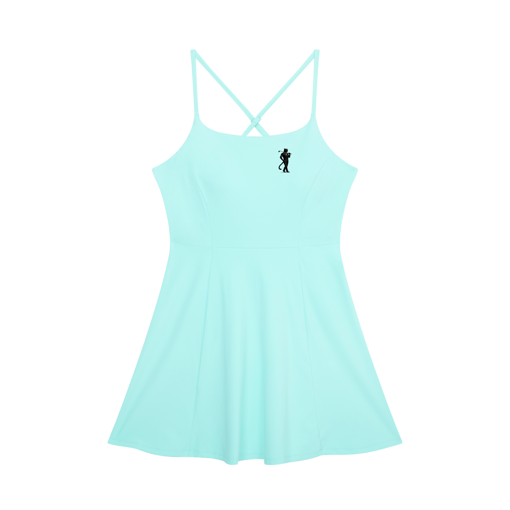 clubhouse,mini,dress,sleeveless,crossback,aline,stretch