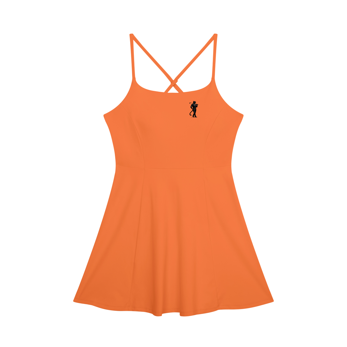 clubhouse,mini,dress,sleeveless,crossback,aline,stretch