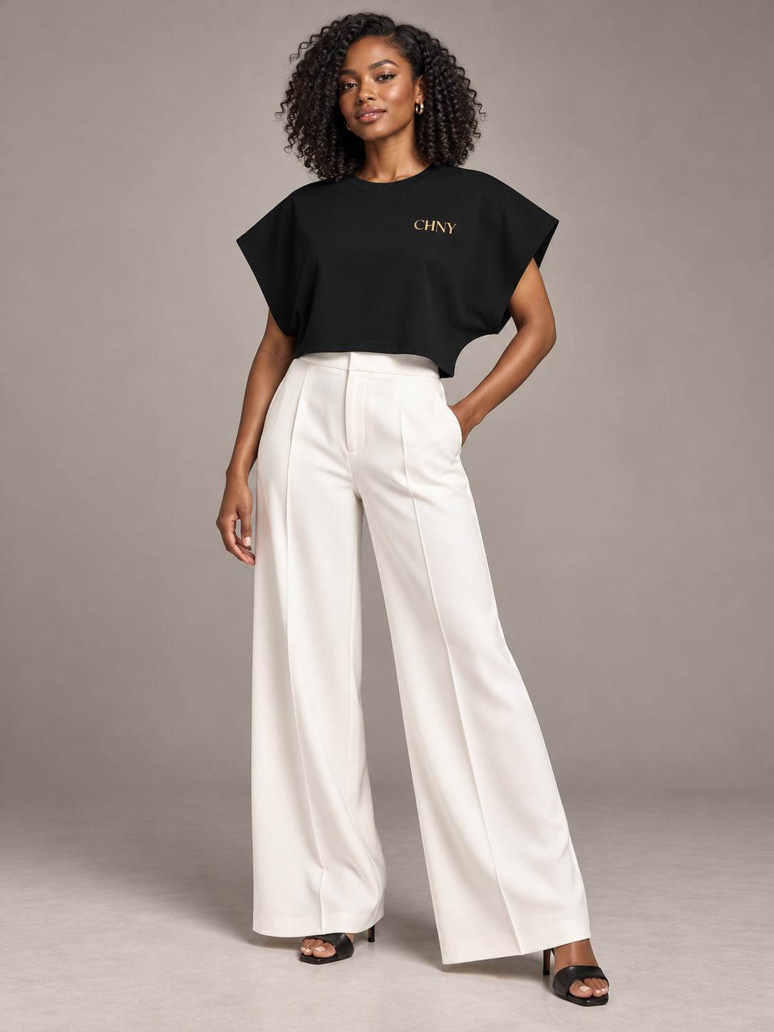CHNY Signature Dolman Crop Top