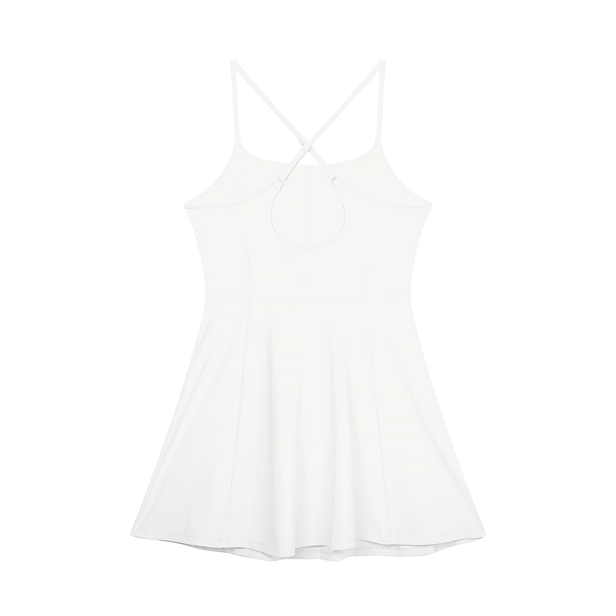 clubhouse,mini,dress,sleeveless,crossback,aline,stretch