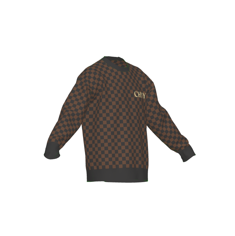 CHNY Checkmate Sweater - Cocoa