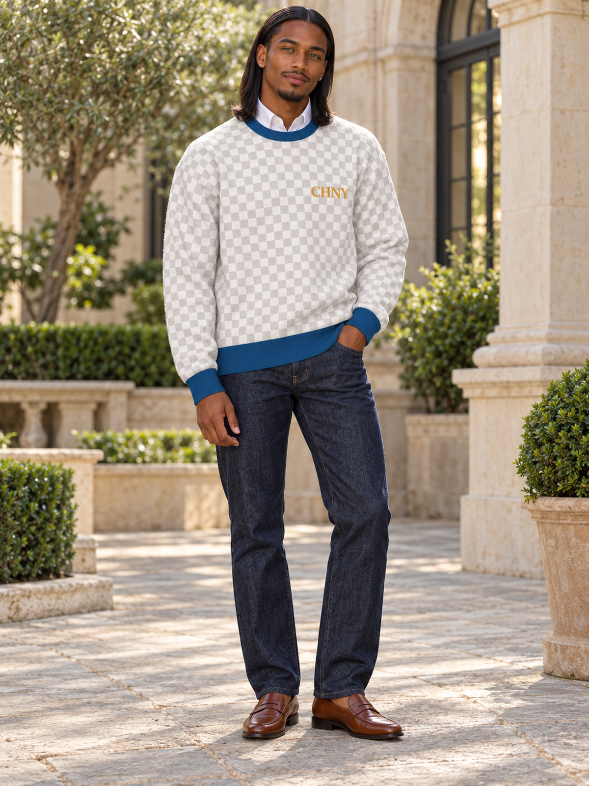 CHNY Checkmate Sweater - Ivy League