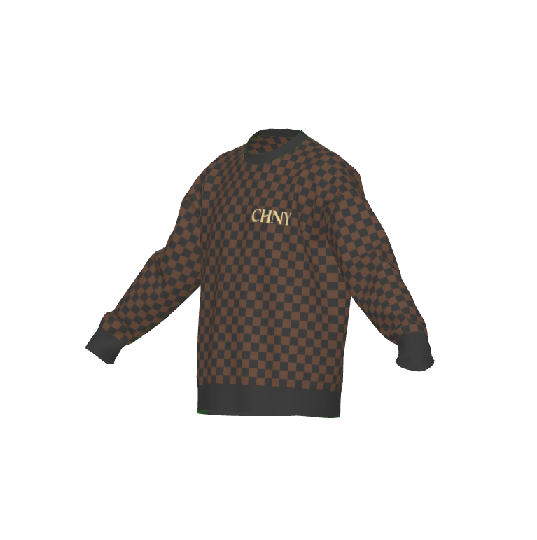 CHNY Checkmate Sweater - Cocoa