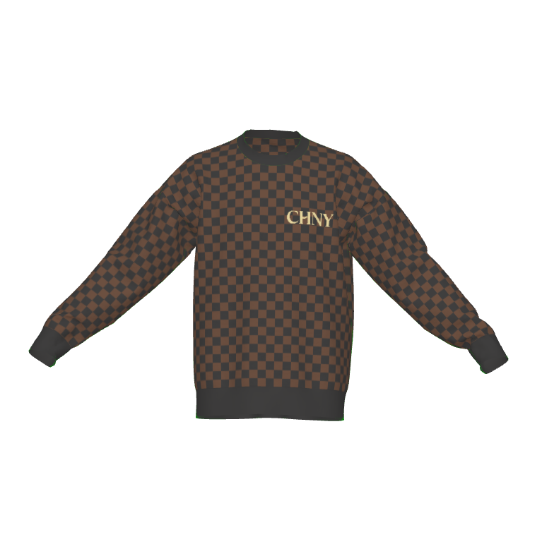 CHNY Checkmate Sweater - Cocoa
